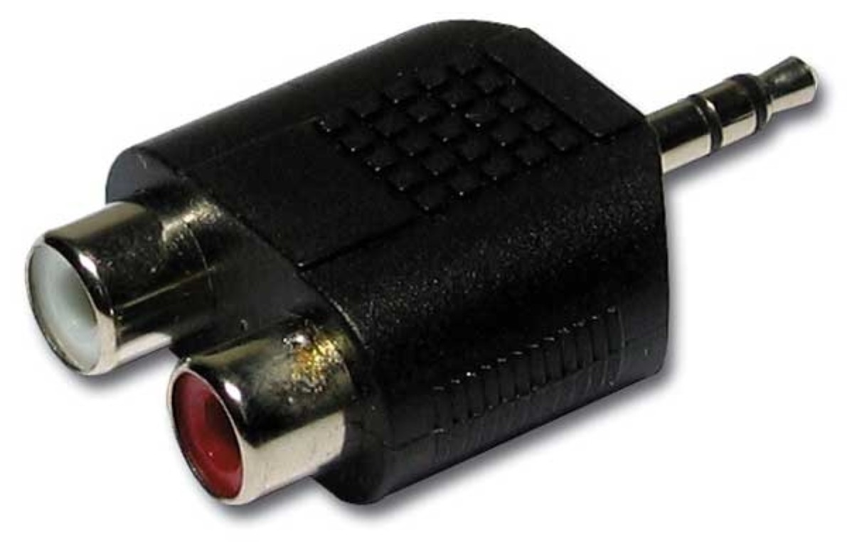 Adapter vrouwelijke stereo RCA / mannelijke stereo Jack 3.5 - ADAPT1105