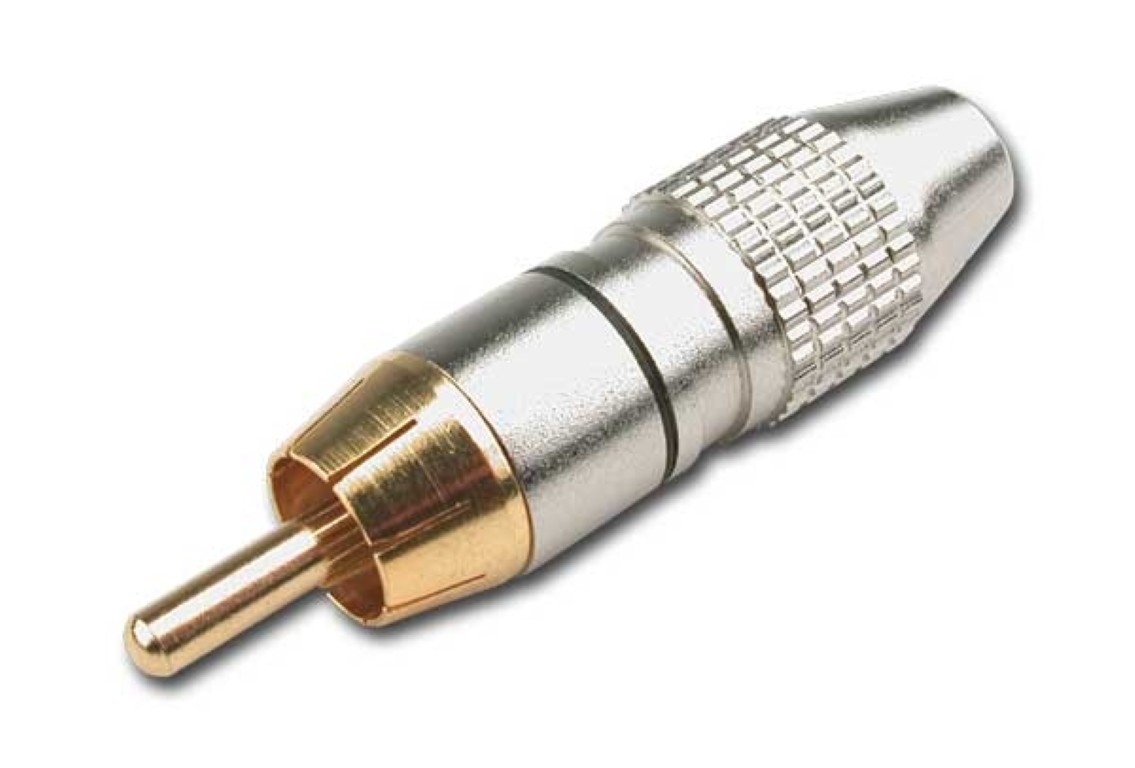 Mannelijke RCA connector voor pro kabel - Zwart - RCA910/NO