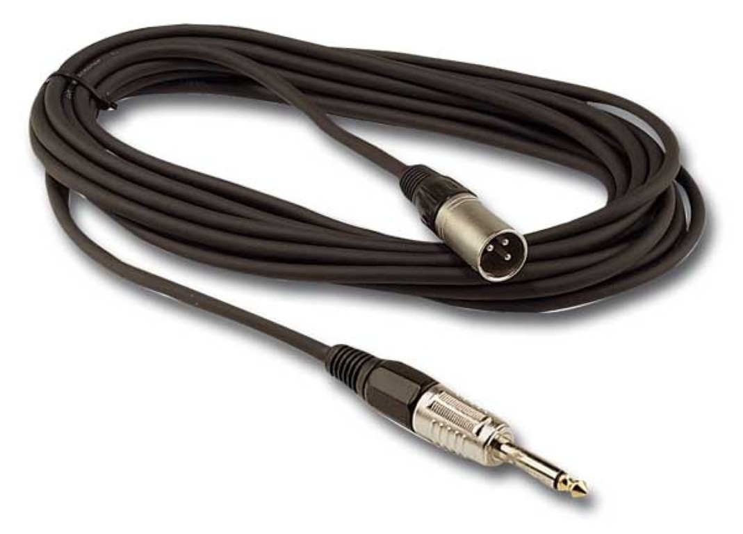 Mannelijke XLR / mannelijke mono Jack 6.35 microfoonkabel - 10m - CM/XMJM-10