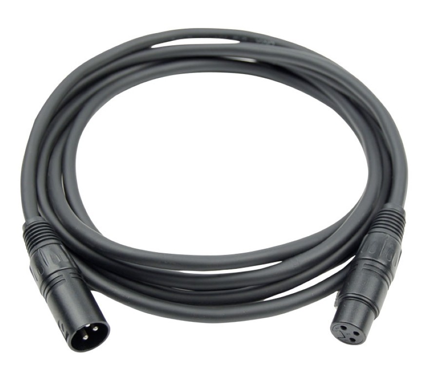 DMX kabel XLR 3pin mannelijk / XLR 3pin vrouwelijk - 3m - CDMX-3