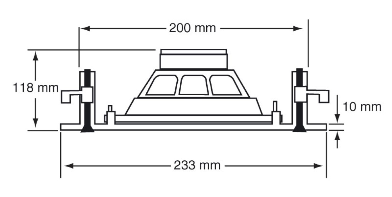 Plafondluidspreker 20W / 100V - CHP620