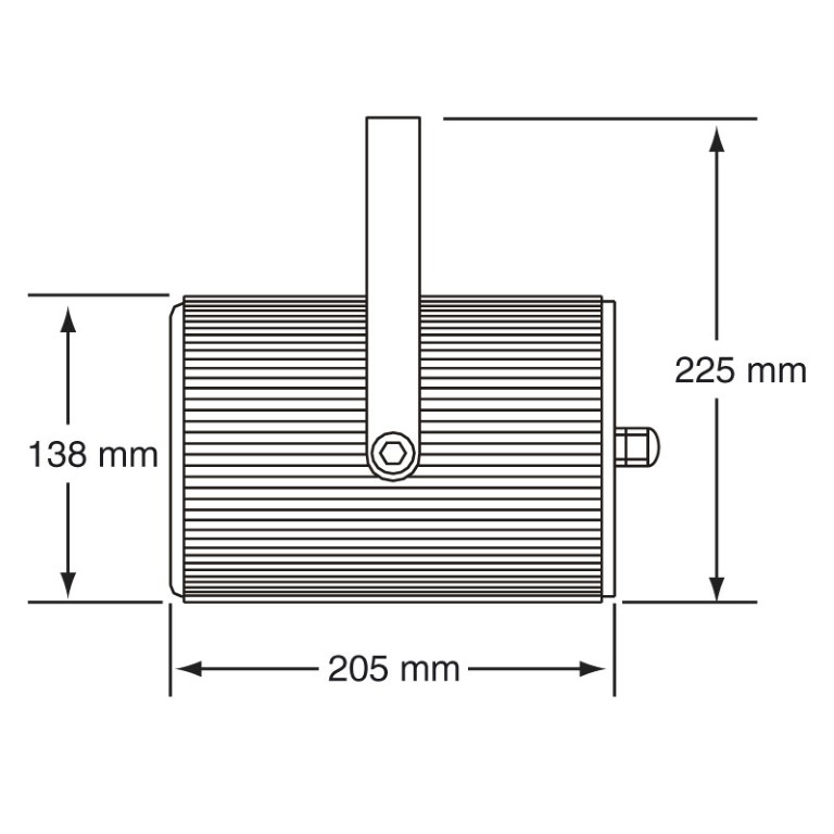 Aluminium geluidsprojector 5