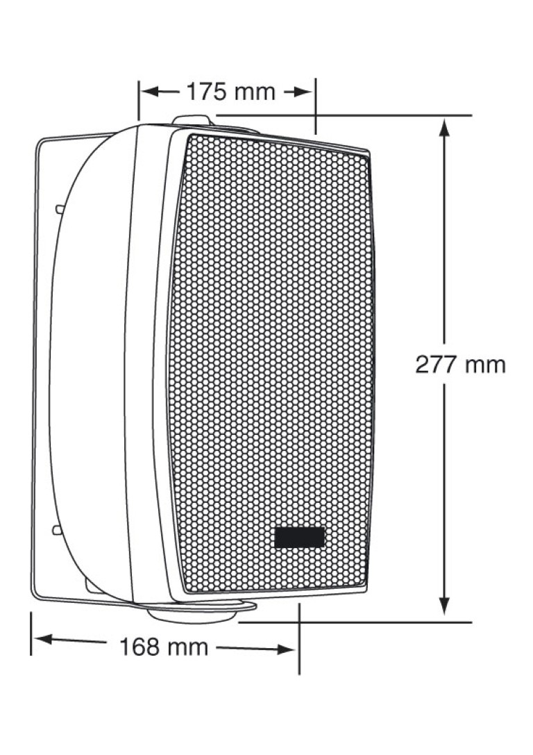 HiFi luidspreker 20W - 8 Ohms / 70V / 100V - Wit - EHP410w