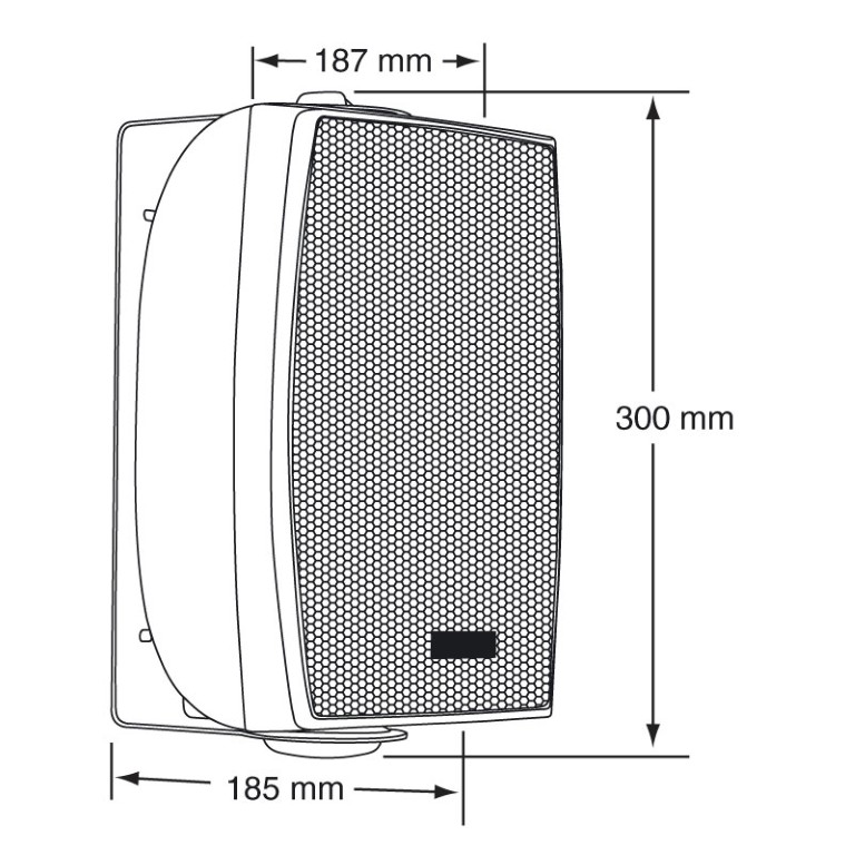 HiFi luidspreker 40W - 8 Ohms / 70V / 100V - Zwart - EHP520b