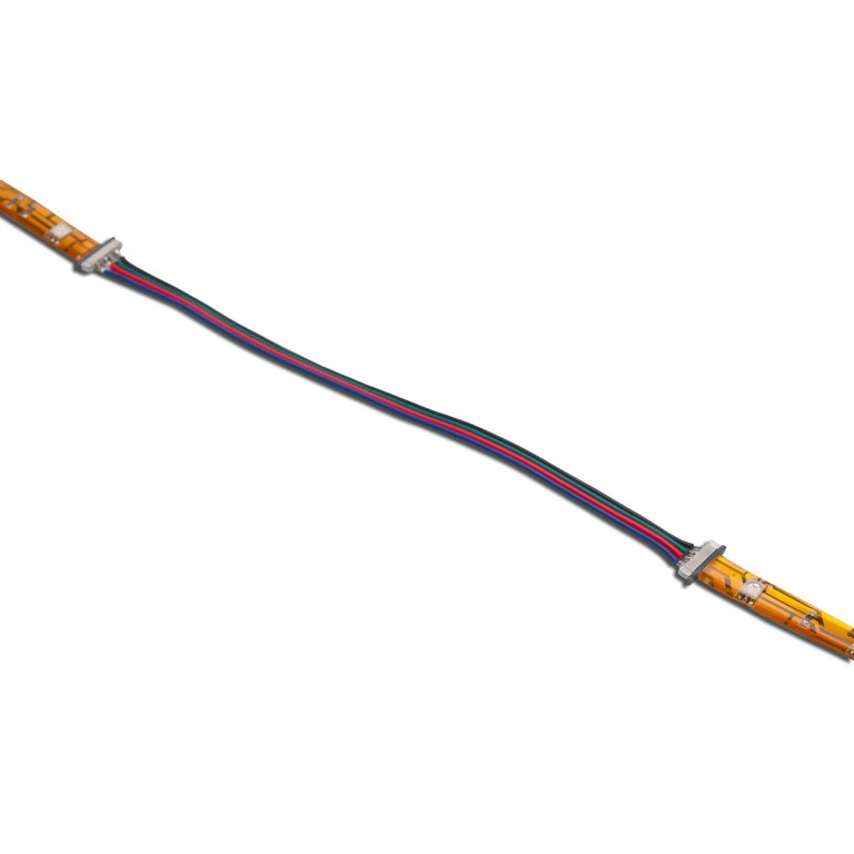 4-aderig snoer met connectors voor IP20 ledstrips (40cm) - TAPELINK20