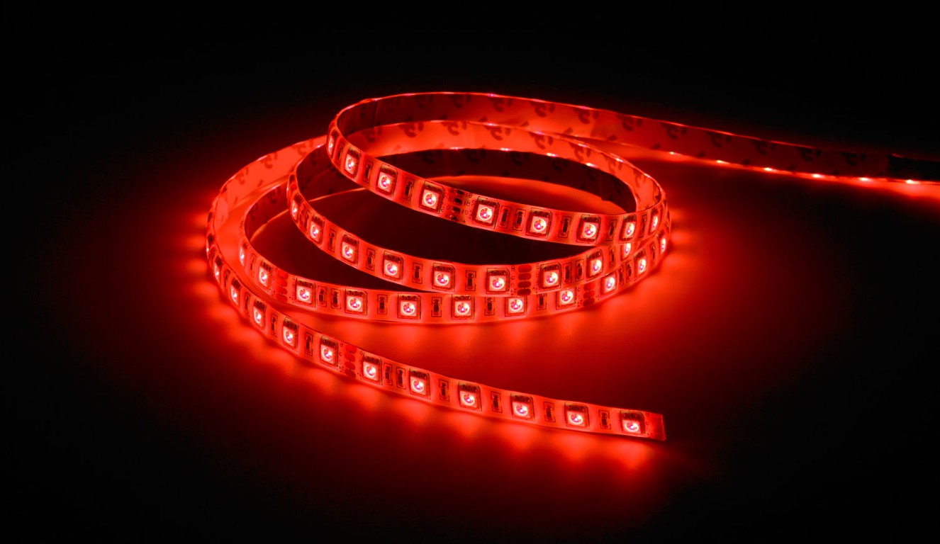 RGB Ledstrip 60 LEDs/meter versie met een siliconen veiligheidskoepel - IP65 - 5m - COLORTAPE6065