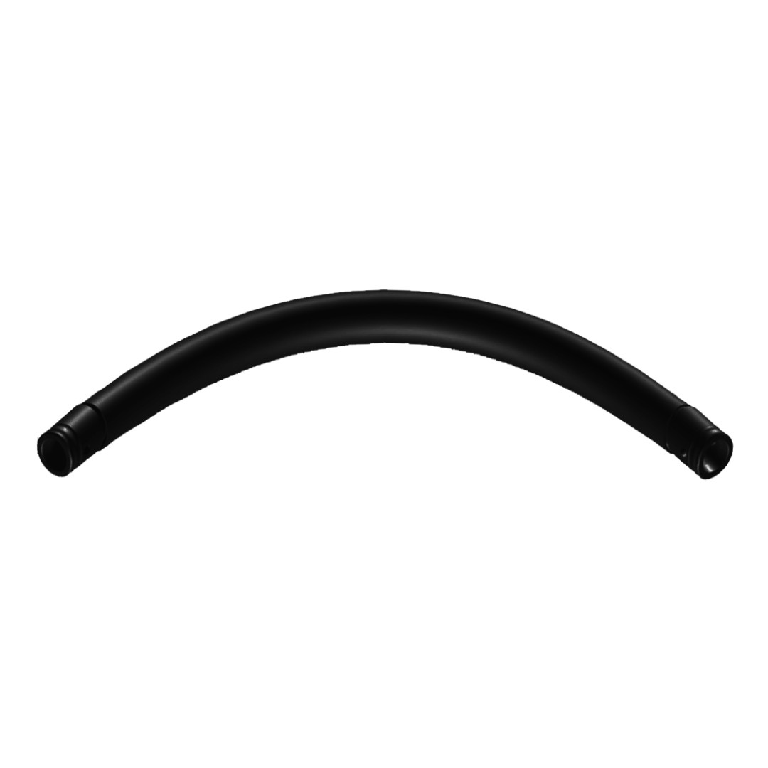 DT 31/2-Circle Part-1,5m-90dgr black - 1 deel van 90° voor een cirkel van 150cm