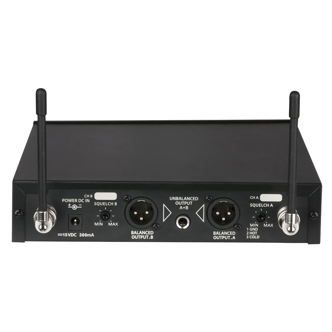 COM-42 2-kanaals handheldset UHF draadloze microfoon