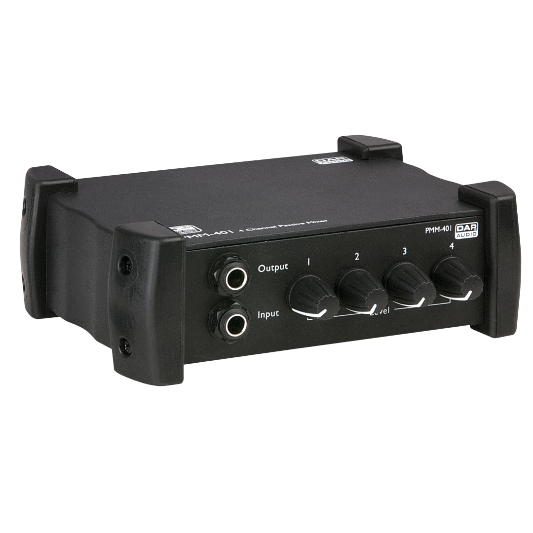 PMM-401 4-kanaals passive jack audio splitter/mixer