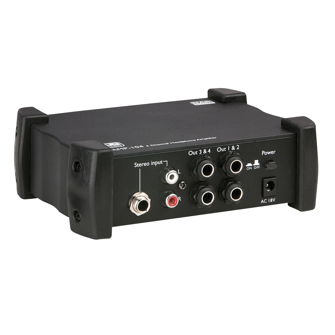 AMP-104 4-kanaals microfoonversterker