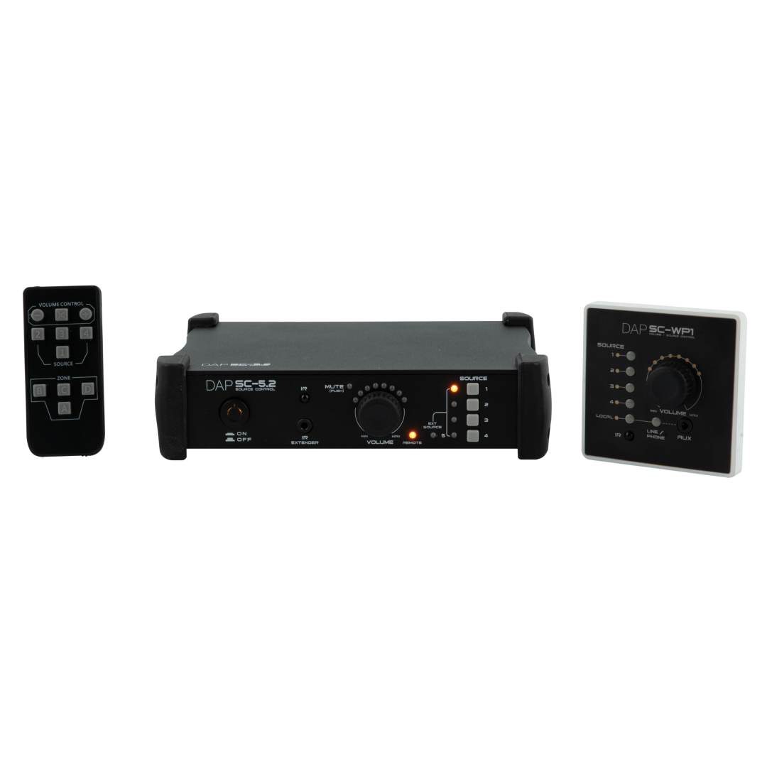 SC-5.2 Source Control Stereo audiobronselector en volumeregeling
