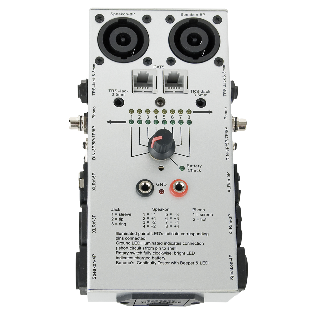 Cable Tester Pro Voor audio kabels