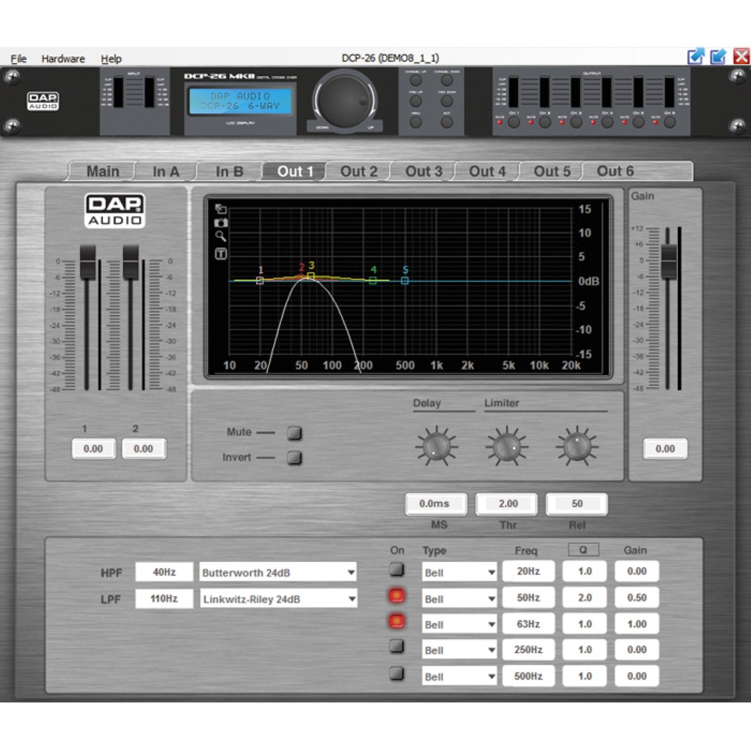 DCP-26 MKII 6-channel digital crossover