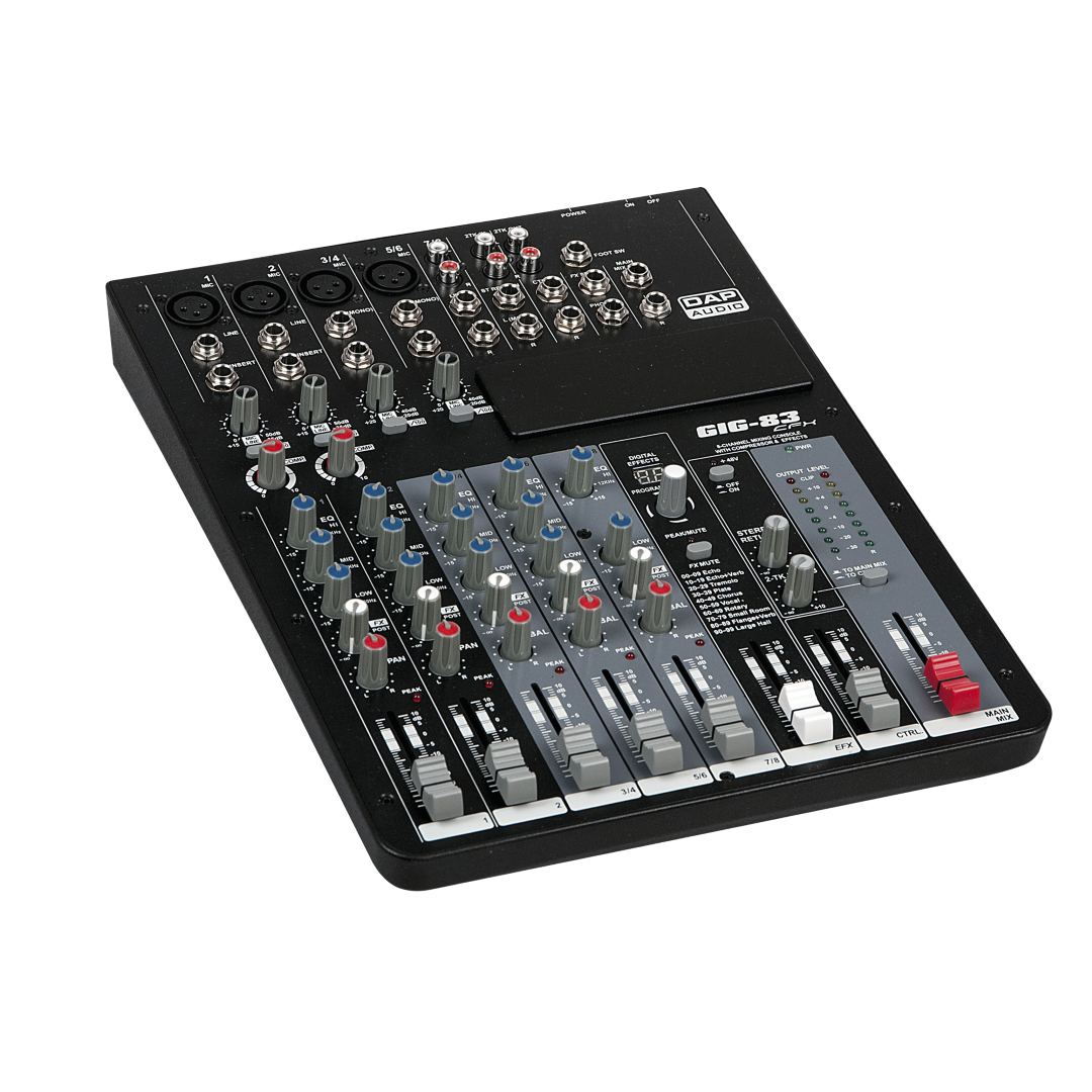 GIG-83CFX 8-kanaals analoog mengpaneel