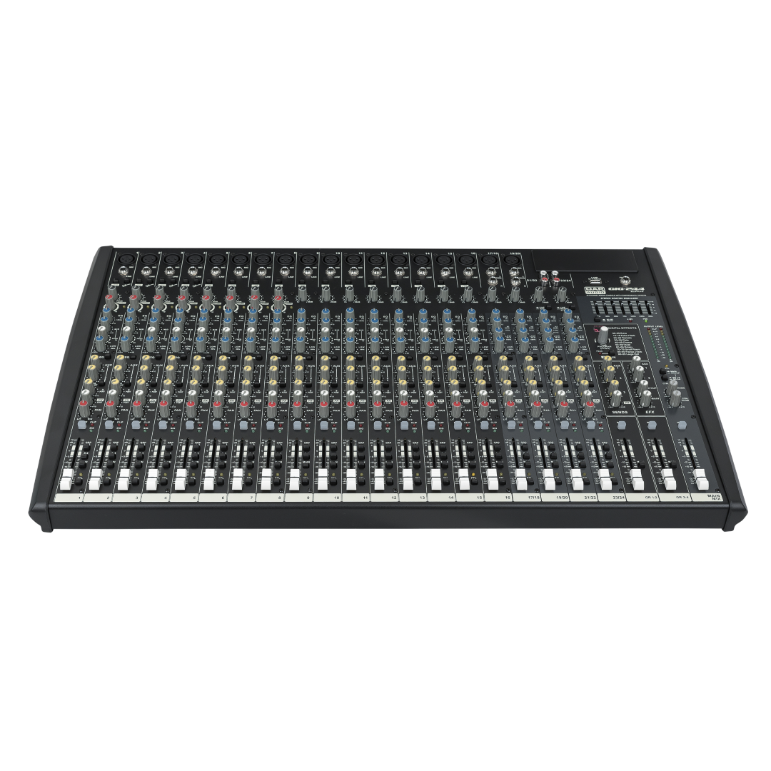 GIG-244CFX 24-kanaals analoog mengpeneel (16 mono , 4x stereo)