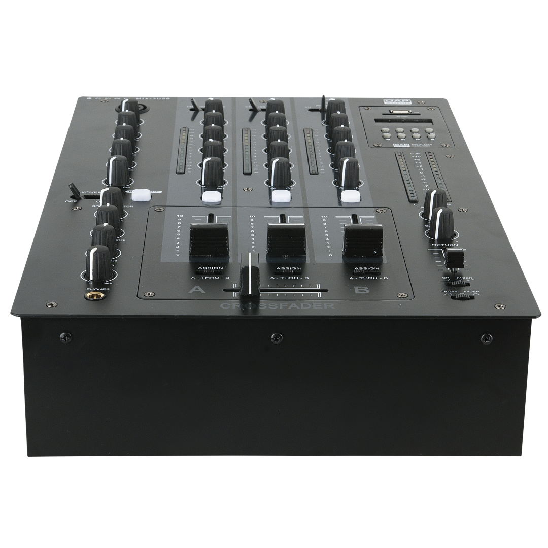 CORE MIX-3 USB 3-kanaals DJ-mixer met USB-interface