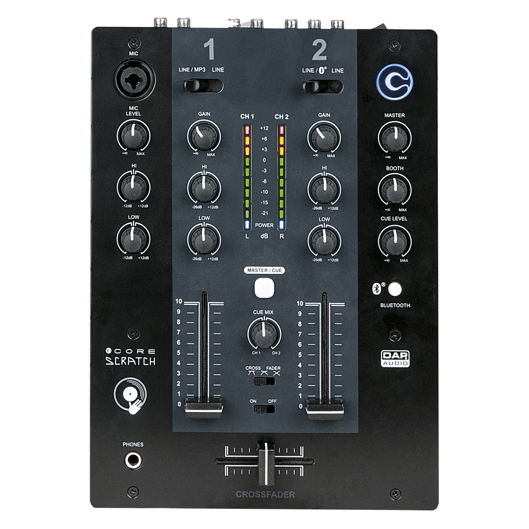 CORE Scratch 2-kanaals DJ-mixer