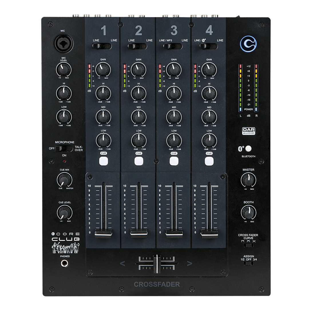 CORE Club 4-kanaals DJ-mixer