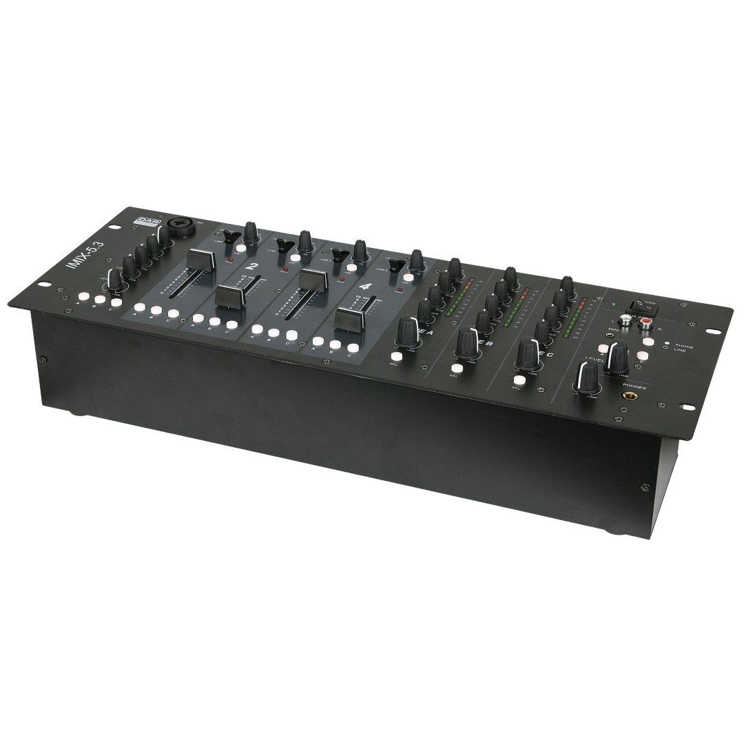 IMIX-5.3 5-kanaals 4U installatiemixer - 3 zones
