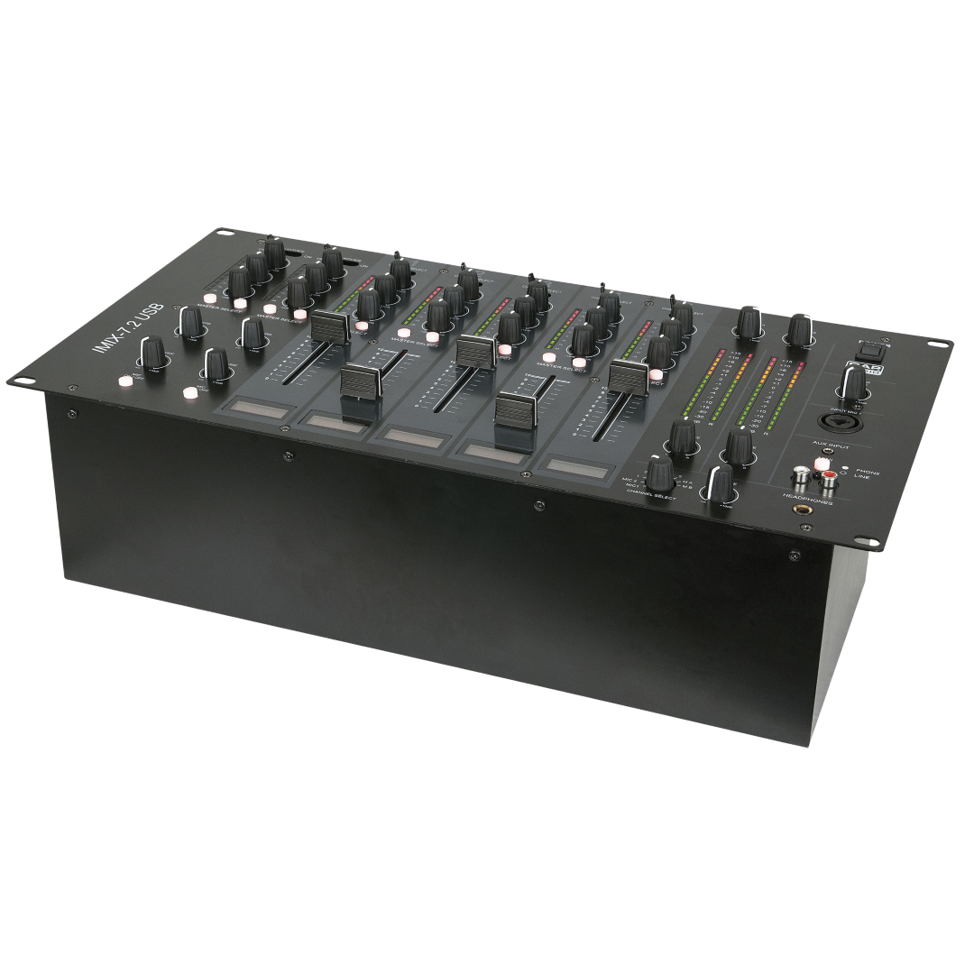 IMIX-7.2 USB 7-kanaals 6U installatiemixer - USB - 2 zones