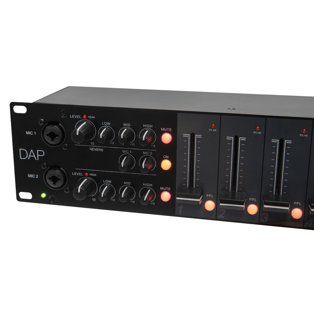 IMIX-6.2 7-kanaals 2U installatiemixer BT