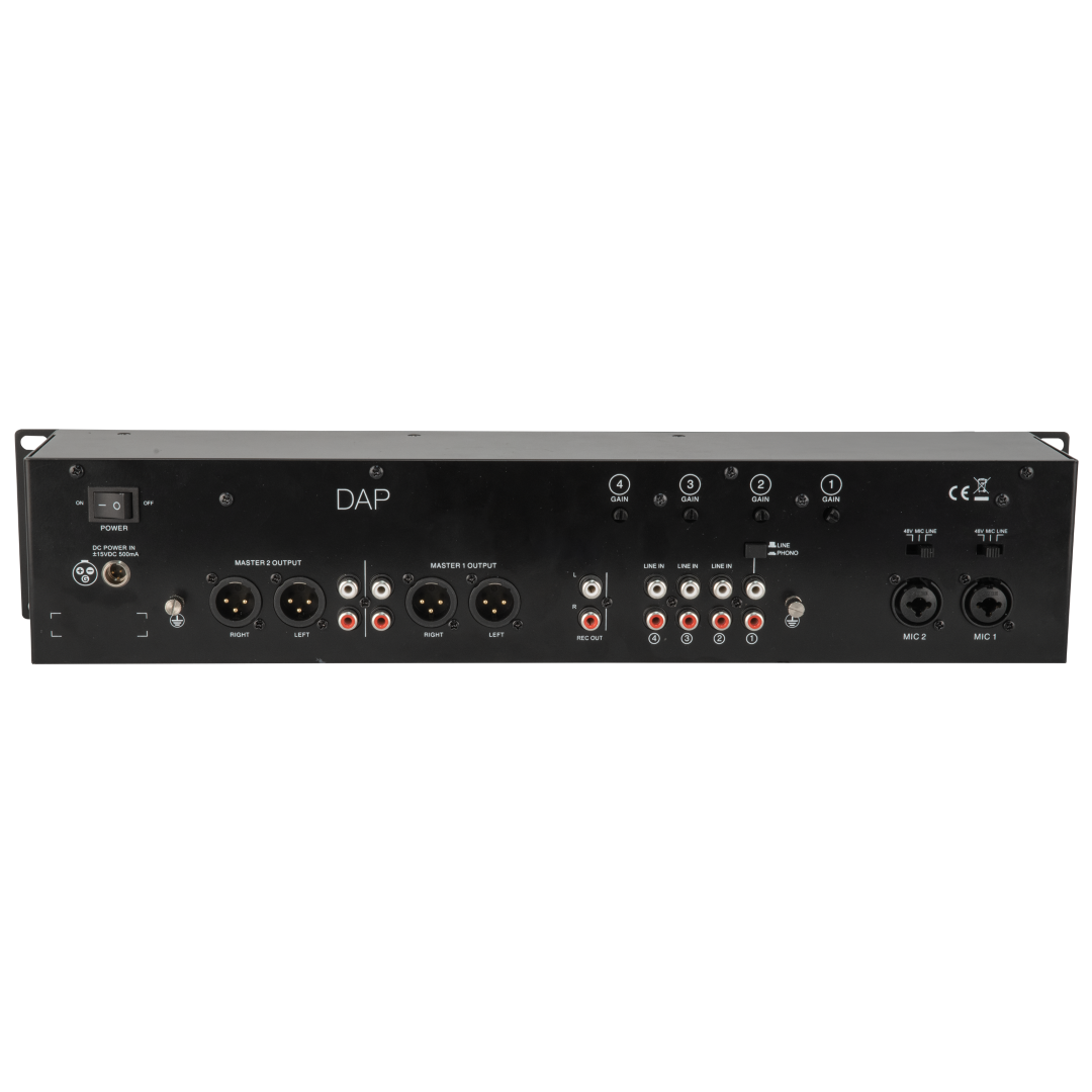IMIX-6.2 7-kanaals 2U installatiemixer BT