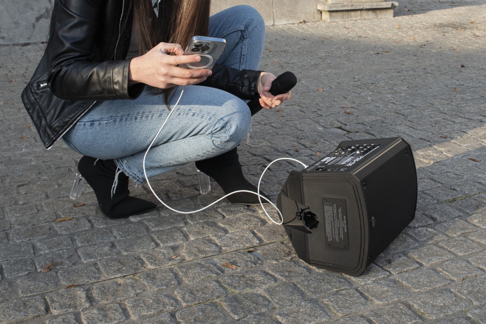PSS-106 Battery Speaker with Wireless Receiver 6,5