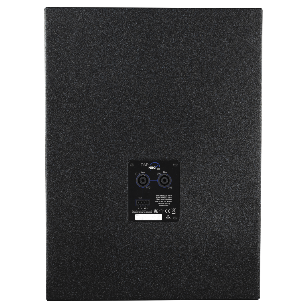 NRG-12S Passieve 12” bassreflex subwoofer
