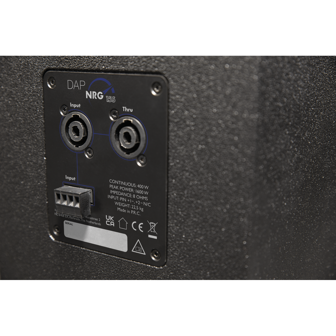 NRG-15S Passieve 15” bassreflex subwoofer