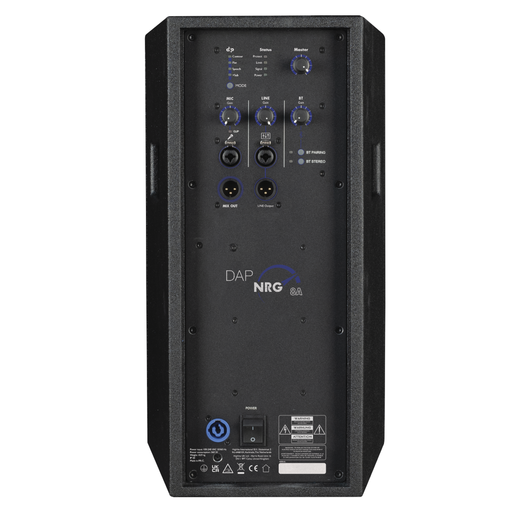 NRG-8A Actieve 8” full-range luidspreker