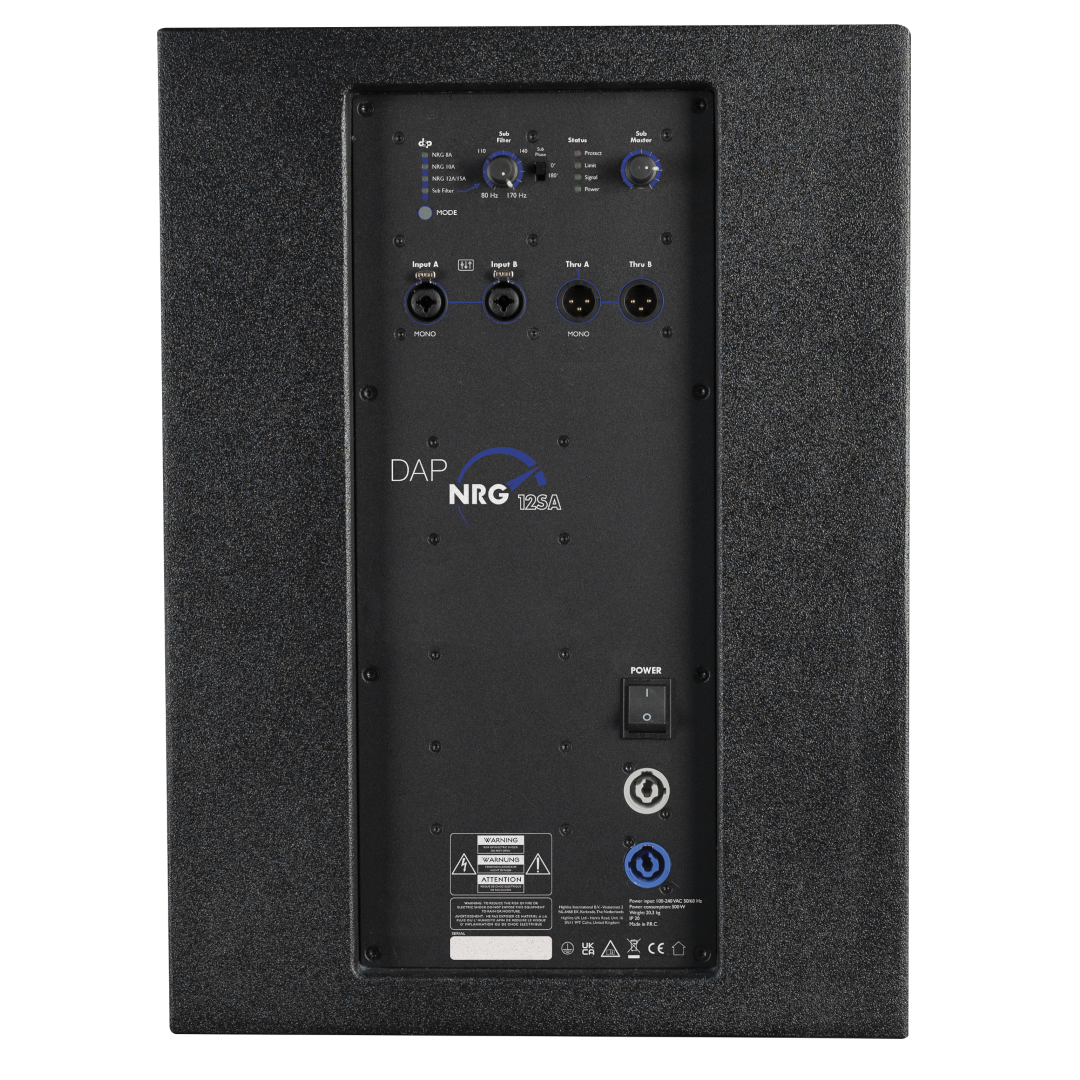 NRG-12SA Actieve 12” bassreflex subwoofer