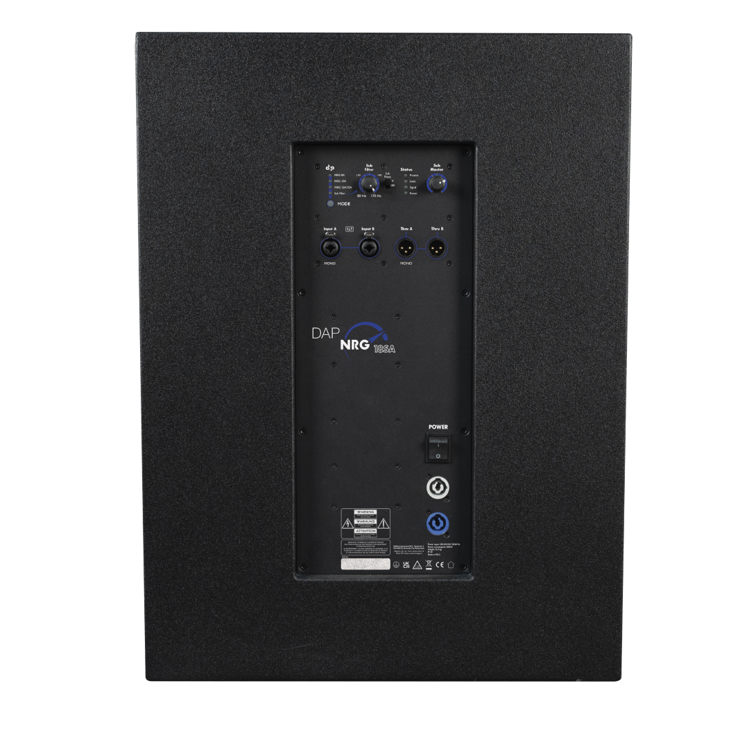 NRG-18SA Actieve 18” bassreflex subwoofer