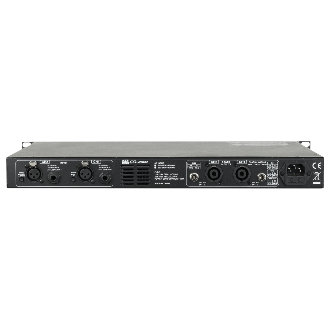 CA-2300 Compacte 2-kanaals versterker (2x 300 W)
