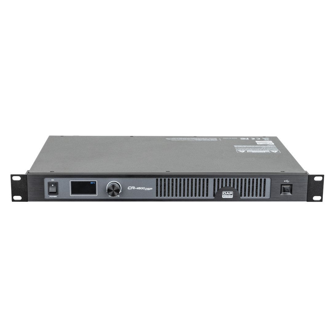 CA-4500 DSP Compacte 4-kanaals versterker (4x 500 W) - met DSP
