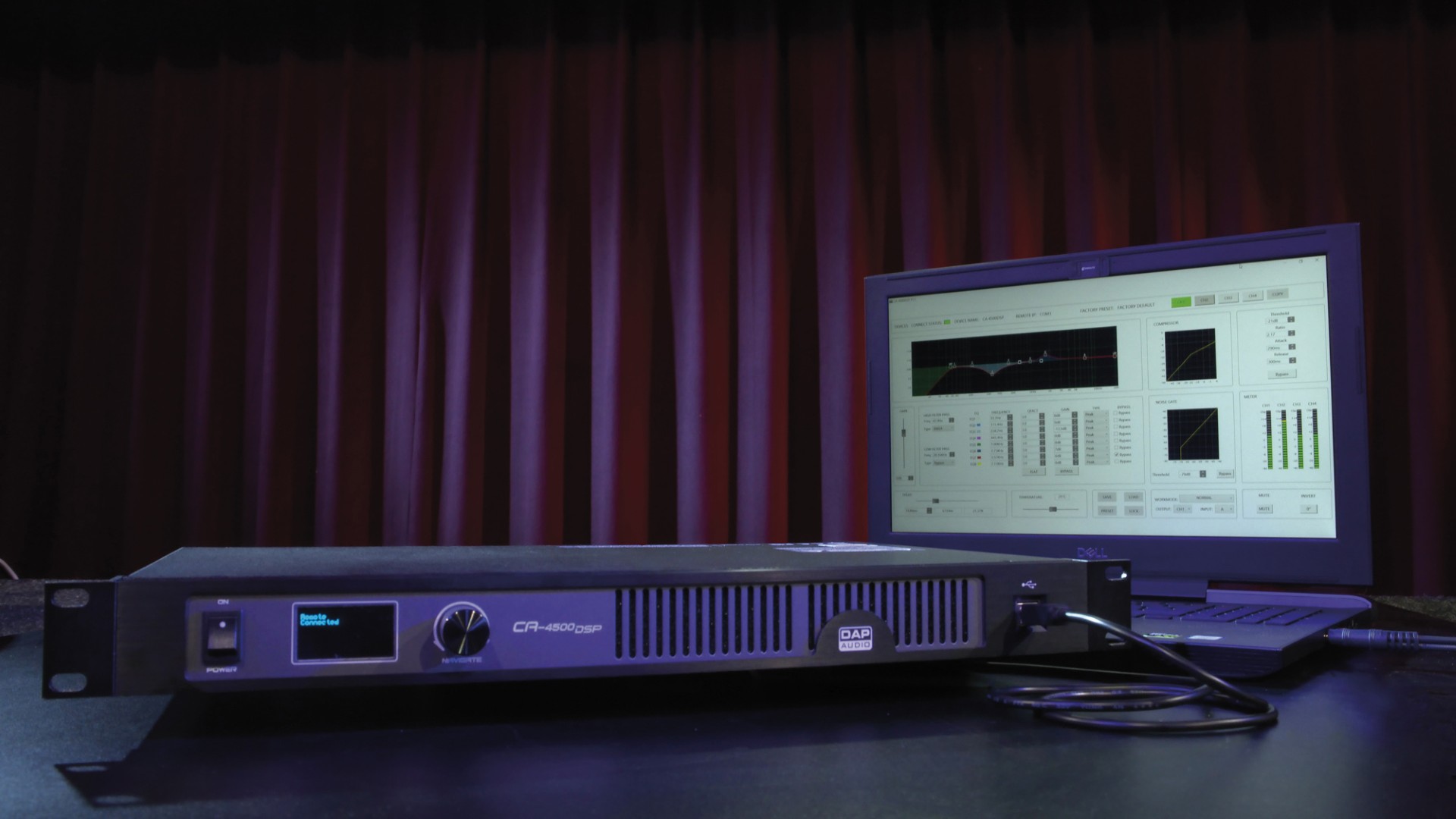 CA-4500 DSP Compacte 4-kanaals versterker (4x 500 W) - met DSP
