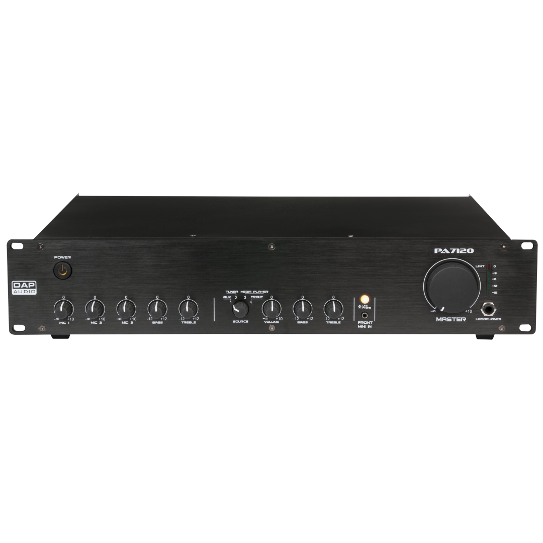 PA-7120 4-kanaals 120 W 100 V Mengversterker