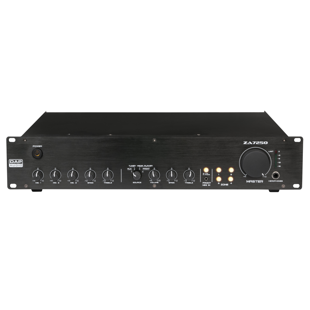 ZA-7250 250 W 100 V 4-Zone Mengversterker