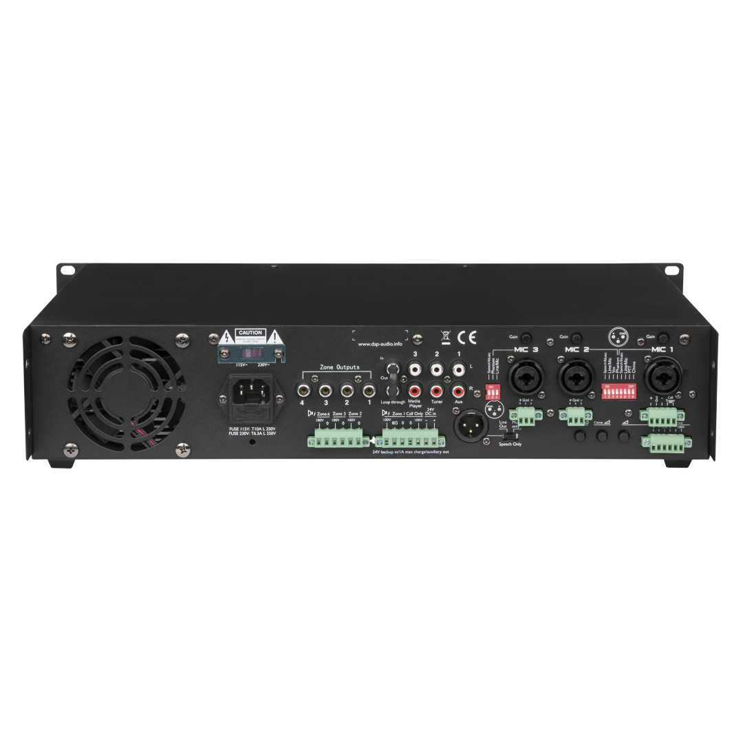 ZA-7250 250 W 100 V 4-Zone Mengversterker