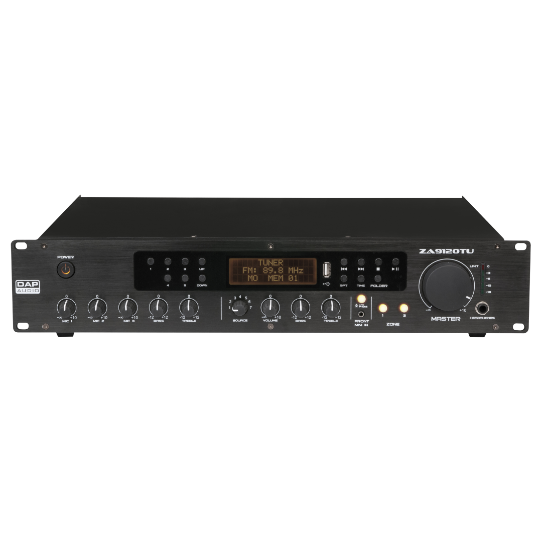 ZA-9120TU 120 W 100 V 2-Zone Mengversterker