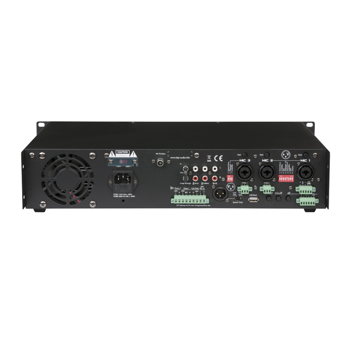 ZA-9120TU 120 W 100 V 2-Zone Mengversterker