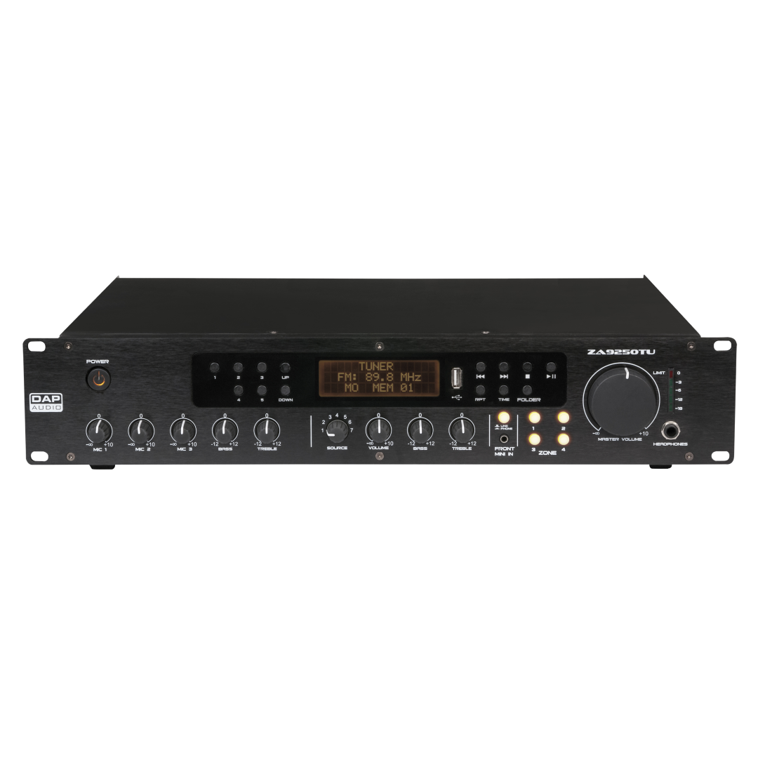 ZA-9250TU 250 W 100 V 4-Zone Mengversterker