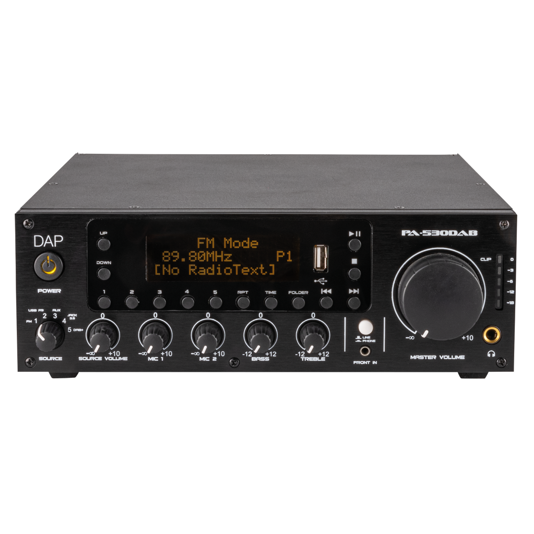 PA-530DAB 3-kanaals 30 W 100 V Mengversterker