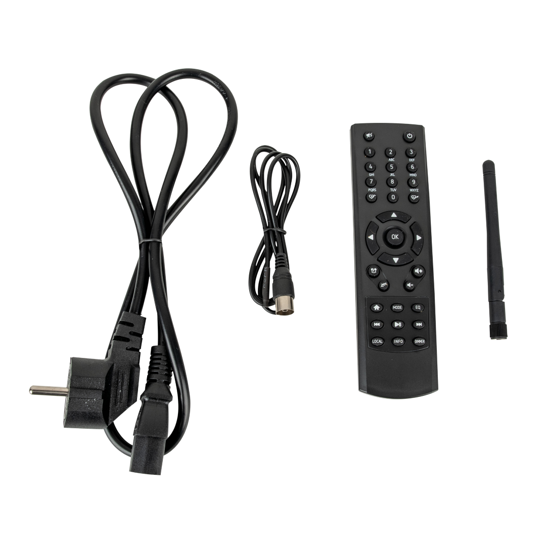 PA-5500TU 1U Internetradio met 460 W versterker, DAB+, FM, BT 4.2, en netwerkaudiospeler