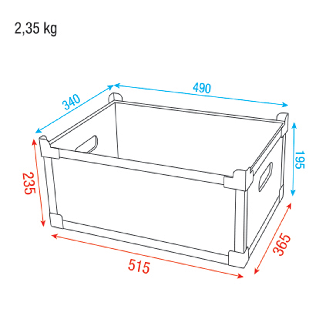 Stack Case Value Line Stapelcase H2 195mm hoog 