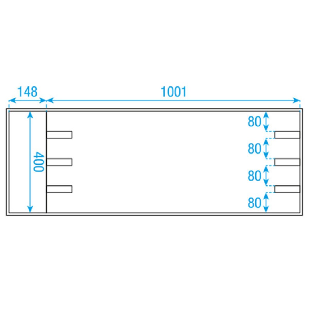 Flightcase voor 12 stuks Sunstrip Actief 
