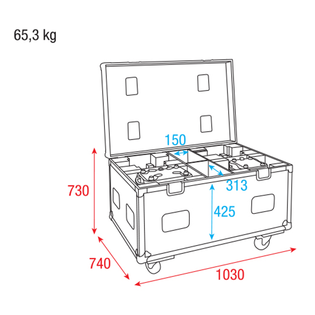 flightcase Phantom 100 / 180 Premium Line 
