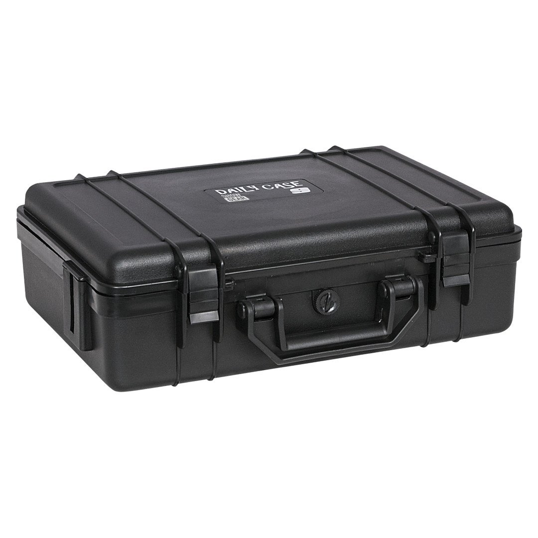 Daily Case 9 Binnenafmetingen: 365x247x105 mm met plukschuim - PVC Koffer 