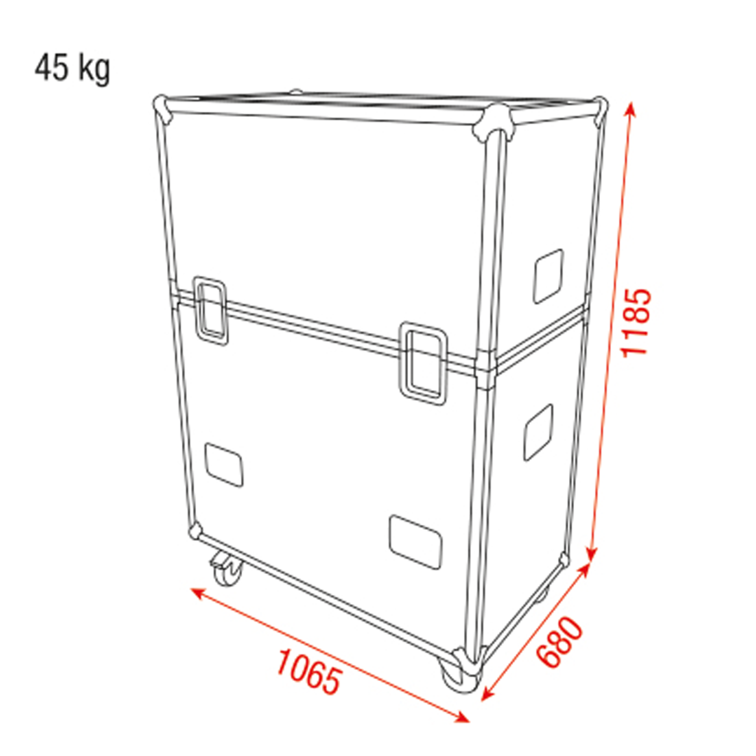 Case for 6x Mammoth Stage 1 x 1 m Premium Line