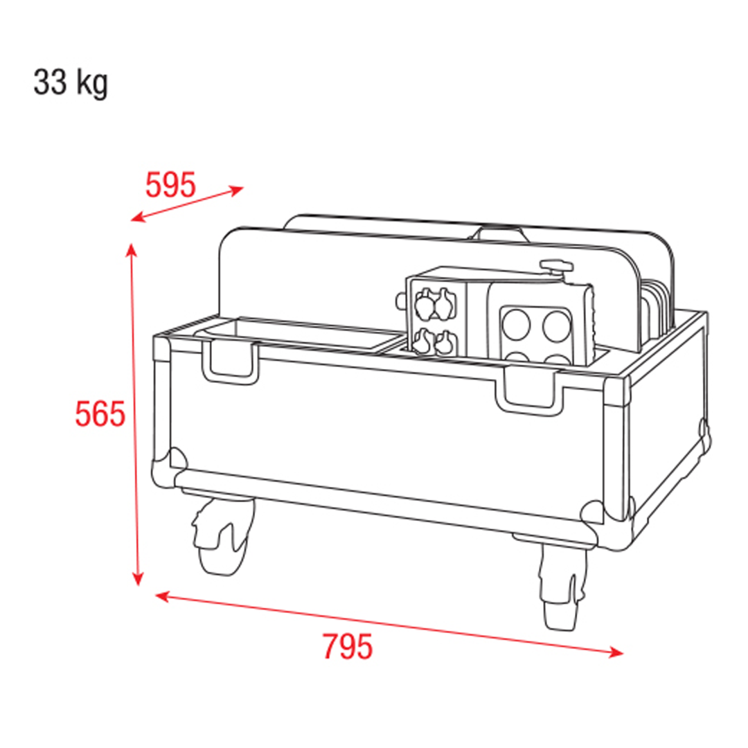 Flightcase Helix M1000 of M1100 