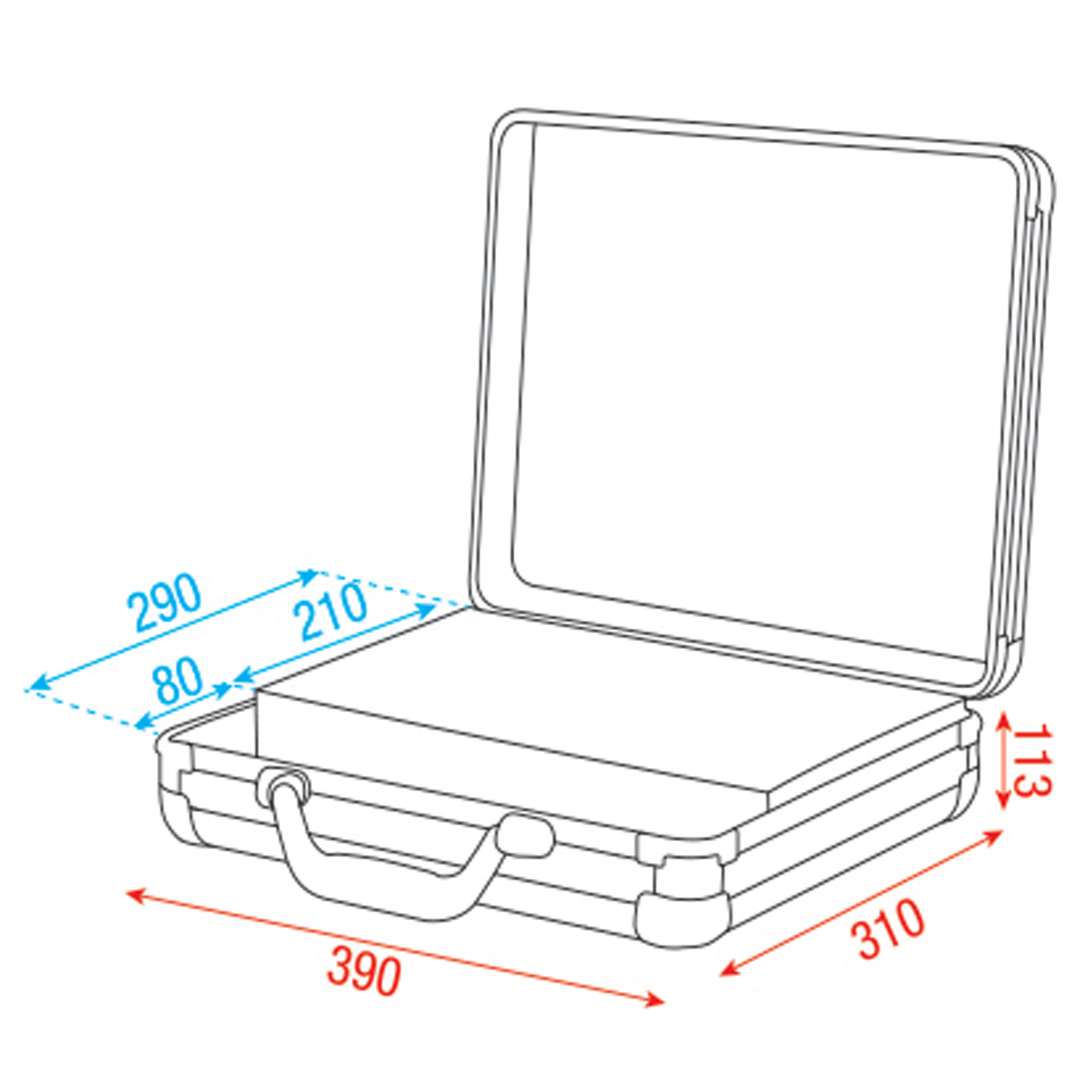 Flightcase voor Microfoons 7 stuks 